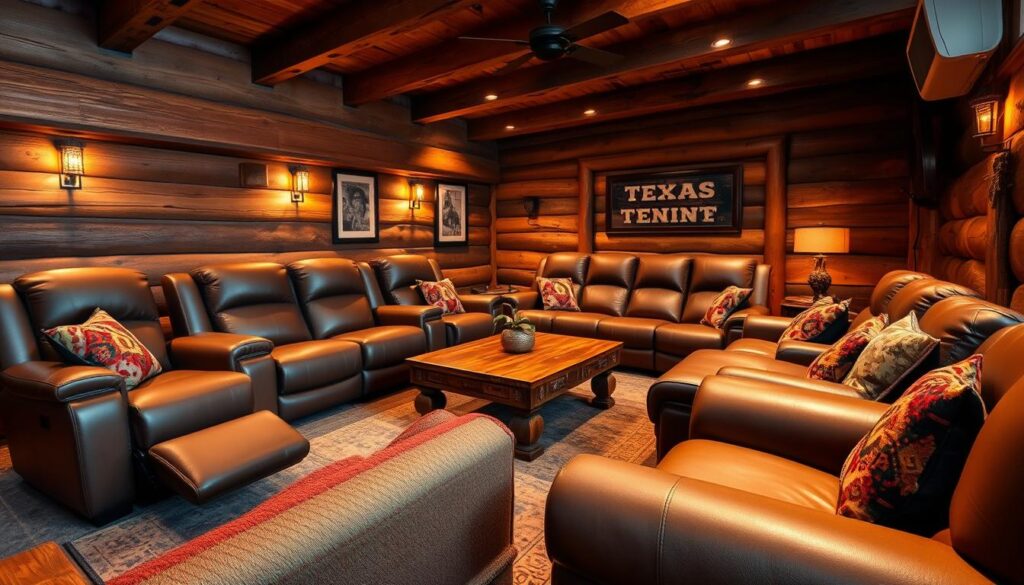 comfortable man cave seating