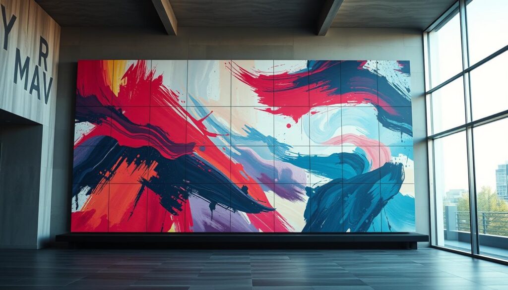 unique wall murals installation